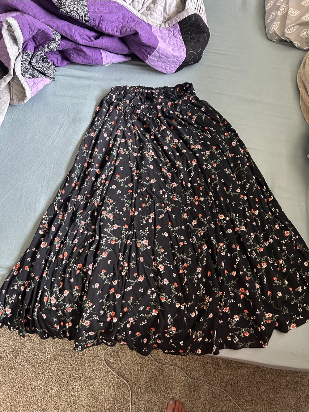 Floral Maxi Skirt